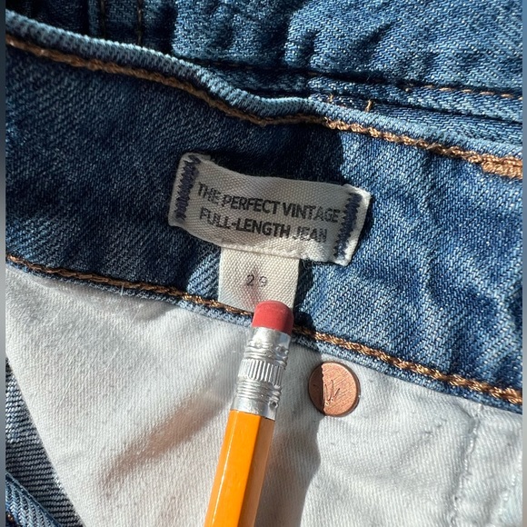 Madewell The Perfect Vintage Full Length Jeans Size 29 - Picture 7 of 9